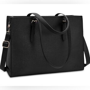 BLACK LAPTOP BAG TOTE Fits 15.6” device